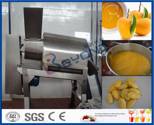 Mango ze stali nierdzewnej Zakład Przetwarzania Z Dwustopniowym Pulperem 5T na Godzinę