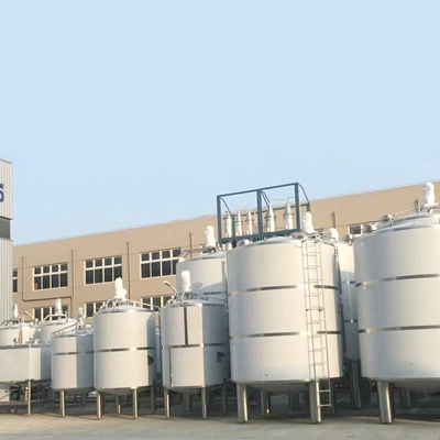 SS304 Cone Bottom Stainless Steel Tanks Double Layer Insulation